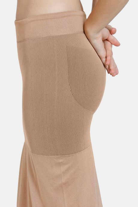 Zivame All Day Flared Mermaid Reversible Saree Shapewear - Violet Indigo N Toasted Almond — image 9